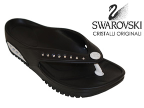 ciabatte infradito con swarovski